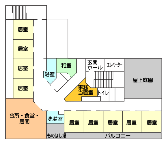 グループホーム花梨・平面図